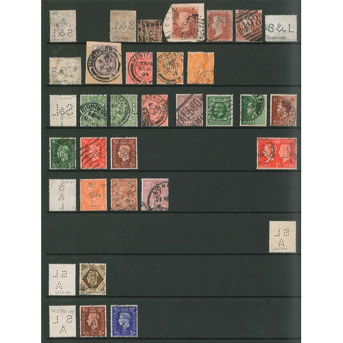 447 - UK Perfins; Letter S, QV to KG6, in two volumes. (c.6,000 items).