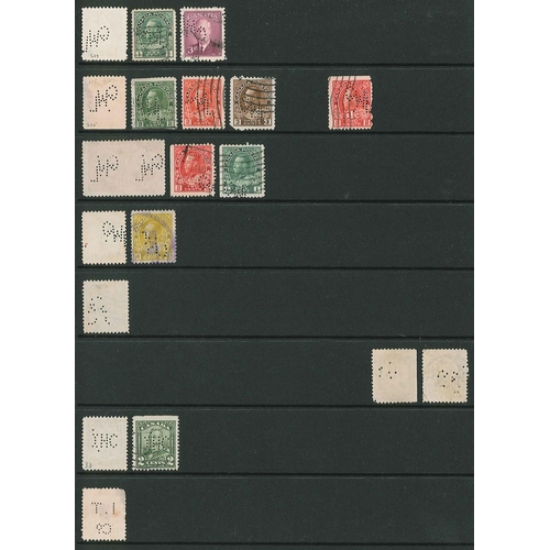 86 - Perfins; Canada; collection in binder inc. some OHMS. (c.1,000)