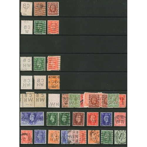 431 - UK Perfins; Letter C, QV to KG6, in three volumes. (c.6,500 items).