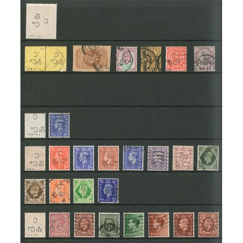 431 - UK Perfins; Letter C, QV to KG6, in three volumes. (c.6,500 items).