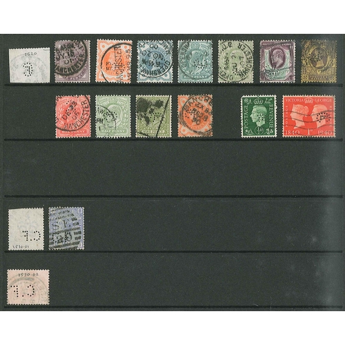 431 - UK Perfins; Letter C, QV to KG6, in three volumes. (c.6,500 items).