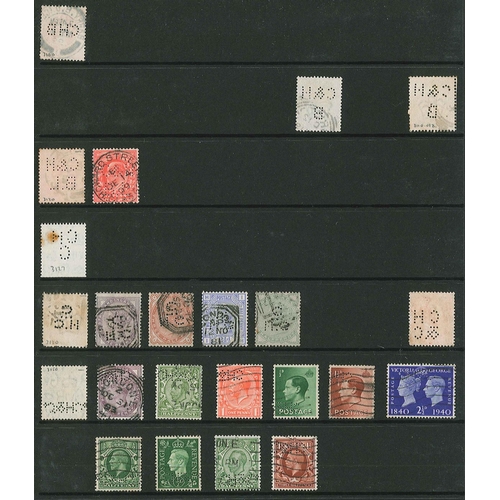 431 - UK Perfins; Letter C, QV to KG6, in three volumes. (c.6,500 items).