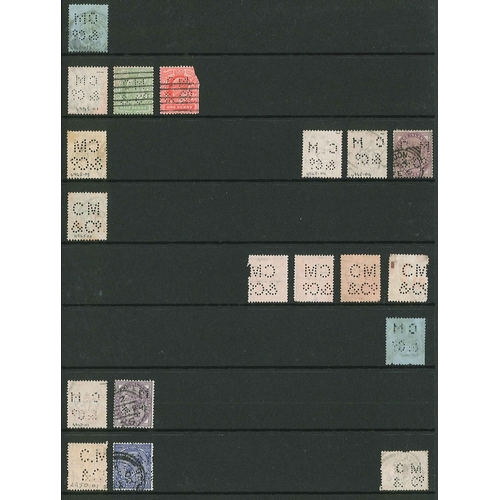 431 - UK Perfins; Letter C, QV to KG6, in three volumes. (c.6,500 items).