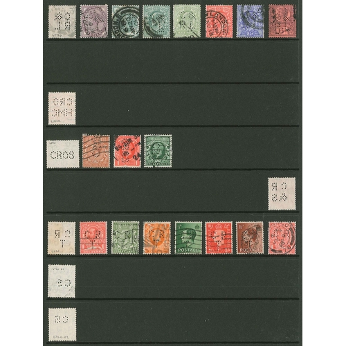 431 - UK Perfins; Letter C, QV to KG6, in three volumes. (c.6,500 items).