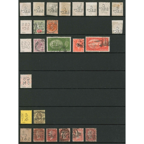 431 - UK Perfins; Letter C, QV to KG6, in three volumes. (c.6,500 items).