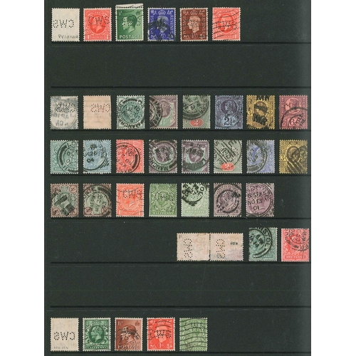 431 - UK Perfins; Letter C, QV to KG6, in three volumes. (c.6,500 items).