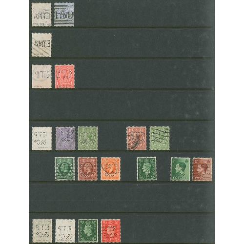 433 - UK Perfins; Letter E, QV to KG6. (c.3,000 items)