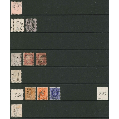 434 - UK Perfins; Letter F, QV to KG6, in broken binder. (c.2,000 items)