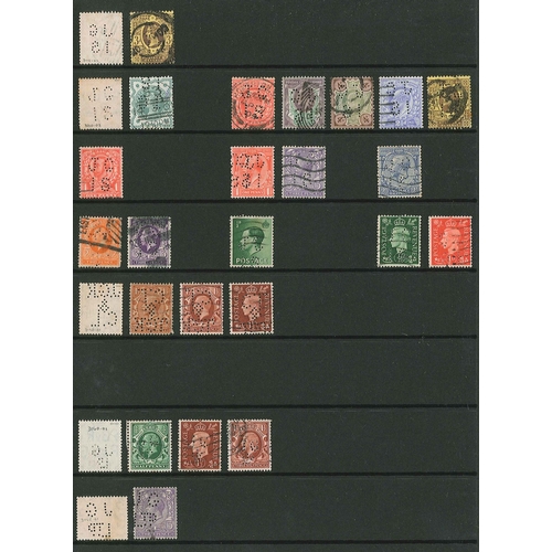 438 - UK Perfins; Letter J, QV to KG6, in two volumes. (c.6,000 items).