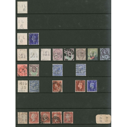 438 - UK Perfins; Letter J, QV to KG6, in two volumes. (c.6,000 items).