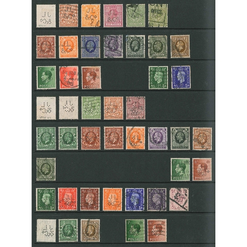 438 - UK Perfins; Letter J, QV to KG6, in two volumes. (c.6,000 items).