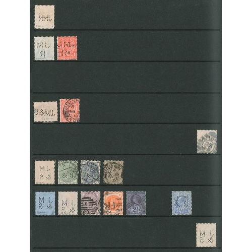 438 - UK Perfins; Letter J, QV to KG6, in two volumes. (c.6,000 items).