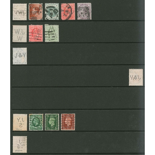 438 - UK Perfins; Letter J, QV to KG6, in two volumes. (c.6,000 items).