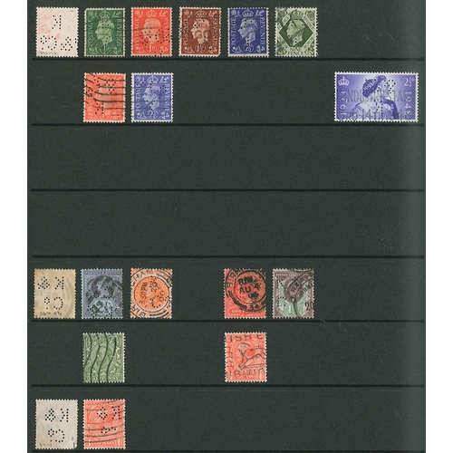 439 - UK Perfins; Letter K, QV to KG6. (c.2,000 items).