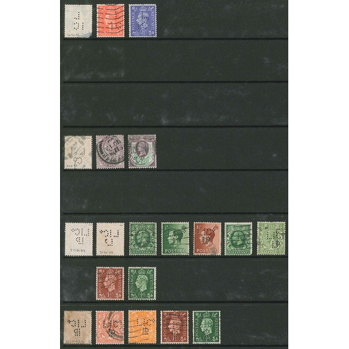 440 - UK Perfins; Letter L, QV to KG6, in two volumes. (c.3,900 items).