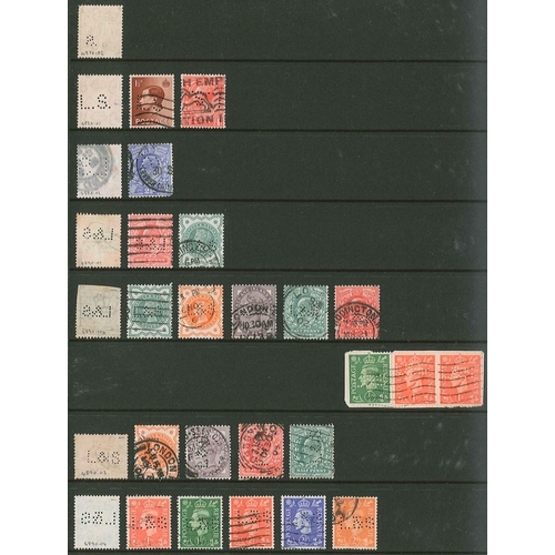 440 - UK Perfins; Letter L, QV to KG6, in two volumes. (c.3,900 items).