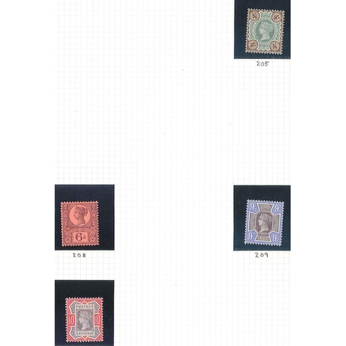 336 - UK; 1880-1900 range on pages, with 1880-81 set (5) u., 1883-84 high values set (3) poor used, 1883-8... 