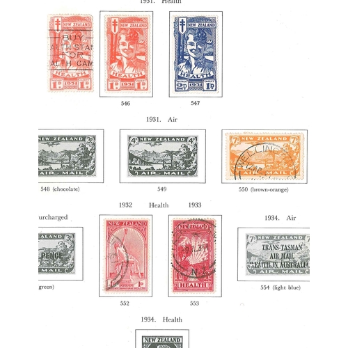 279 - New Zealand; 1862-1983 largely used collection in SG One-Country album, from a few Chalon Heads (8, ... 