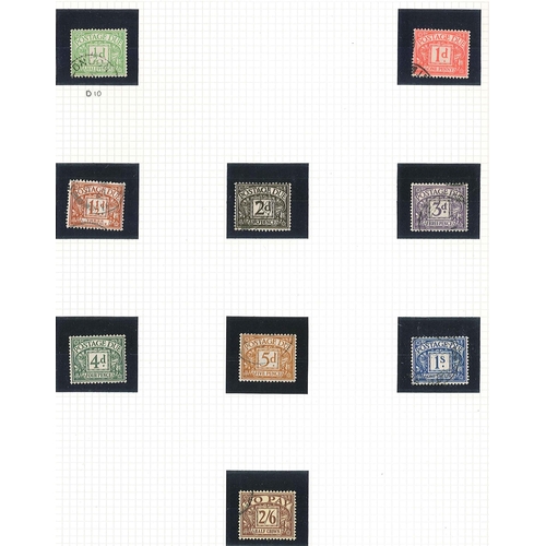 389 - UK Postage Dues; 1914-82 m. & u. on pages, with 1914-22 short set to 5d m.m. (1½d short perfs), ... 