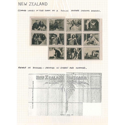 285 - New Zealand; Cinderella; wide mix in album of mainly publicity labels, some poster stamps, railway s... 