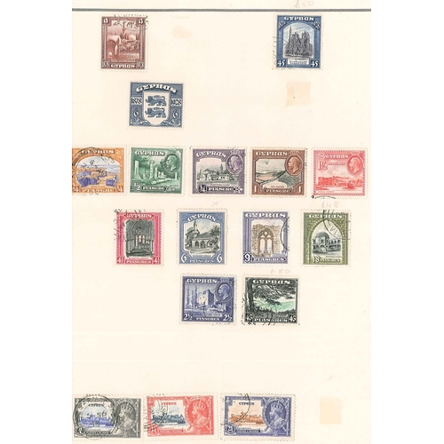 189 - Cyprus; 1880-1985 mainly used collection on pages with many better values e.g.1880 4d m.m. (small ma... 