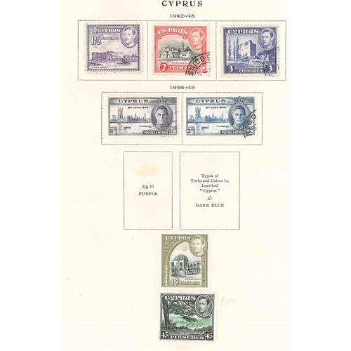 189 - Cyprus; 1880-1985 mainly used collection on pages with many better values e.g.1880 4d m.m. (small ma... 