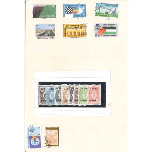 189 - Cyprus; 1880-1985 mainly used collection on pages with many better values e.g.1880 4d m.m. (small ma... 