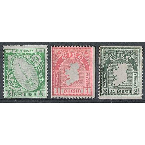 1535 - Ireland; 1922-34 defin coin stamps - ½d imperf. x perf. u.m., 1d perf. x imperf. l.m.m., and ... 