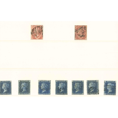 507 - UK Collection; 1840-c.1968 collecton in two albums, from 1840 1d Black (f.u., 4-margin), 1840 2d Blu... 