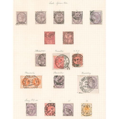 70 - Mixed Lots; Postmarks; a rather interesting collection in album, comprising postmarks of the world, ... 