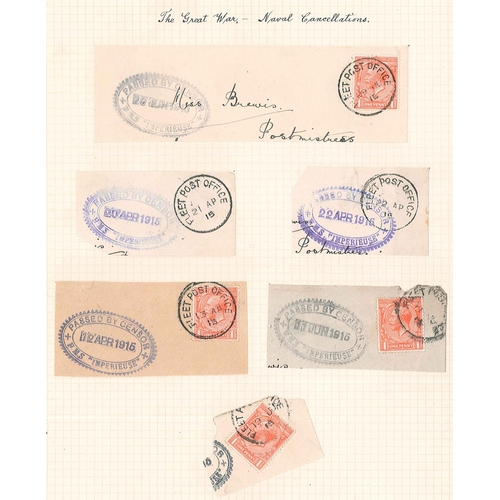 70 - Mixed Lots; Postmarks; a rather interesting collection in album, comprising postmarks of the world, ... 