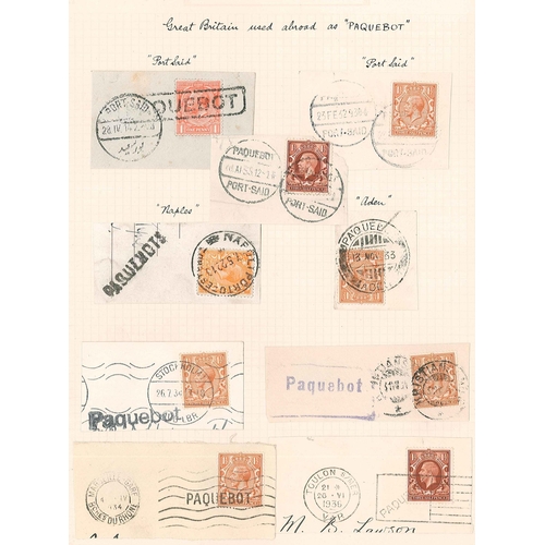 70 - Mixed Lots; Postmarks; a rather interesting collection in album, comprising postmarks of the world, ... 