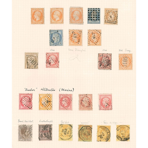 70 - Mixed Lots; Postmarks; a rather interesting collection in album, comprising postmarks of the world, ... 