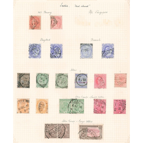 70 - Mixed Lots; Postmarks; a rather interesting collection in album, comprising postmarks of the world, ... 