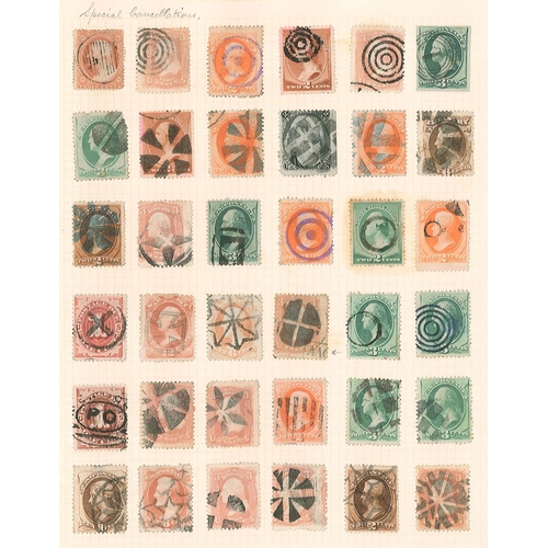 70 - Mixed Lots; Postmarks; a rather interesting collection in album, comprising postmarks of the world, ... 