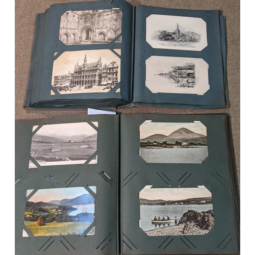 138 - Postcards; two albums (one broken) of UK and foreign views. (c.420)