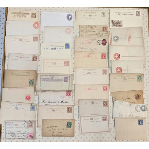 74 - Covers; Commonwealth; a selection of Queen Victoria postal stationery, used and unused, of various c... 