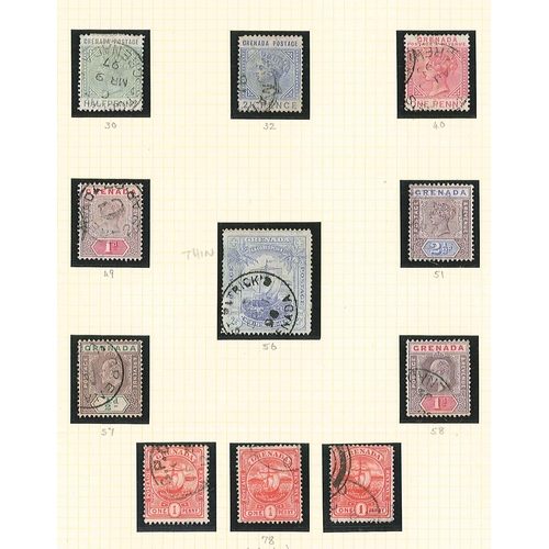 1497 - Grenada; 1883-1936 used seln. of QV to KG5 on two pages, mainly good/fine though some faults. Cat.£3... 