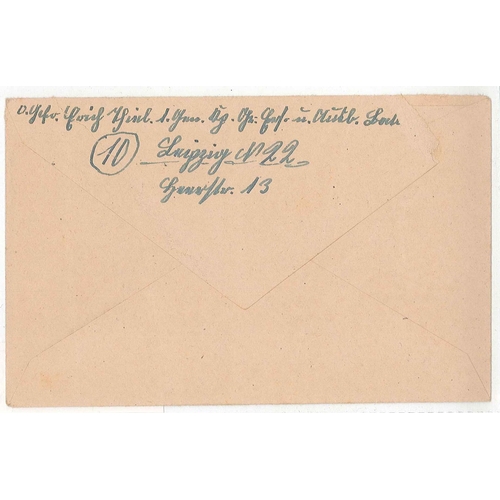 1425 - Germany; 1945 (20 Jan.) Feldpost cover from Leipzig, with letter.