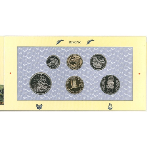 1051 - Coins; New Zealand; 1990 uncirculated coin set (6 coins).