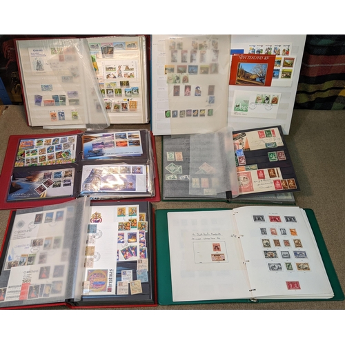 280 - New Zealand; two albums and four stockbooks containing {1} Health stamps mainly c.1960-2009 inc. u.m... 