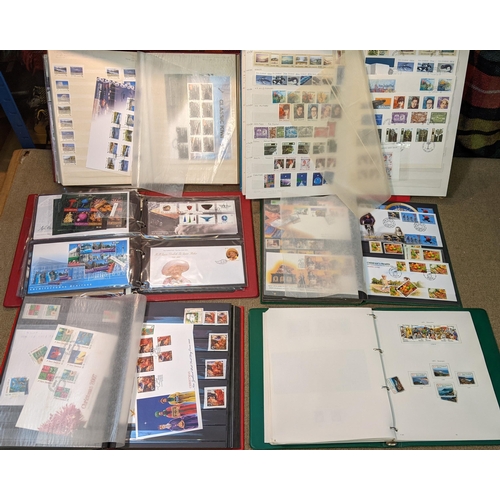 280 - New Zealand; two albums and four stockbooks containing {1} Health stamps mainly c.1960-2009 inc. u.m... 