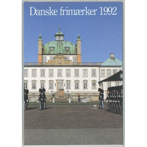 1304 - Denmark; 1992 year pack with 26 stamps and 1 m.s., face value c.£15.