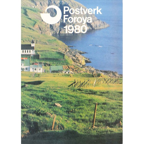 1341 - Faroe Islands; 1980 year pack with 11 u.m. stamps. [Stock photo]