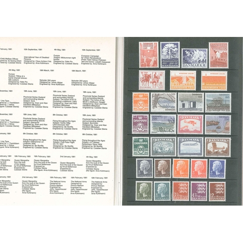 1299 - Denmark; 1981 year pack with 29 u.m. stamps.