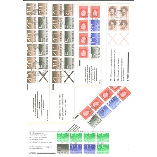 1655 - Netherlands; Booklets; six different booklets, all cancelled-to-order.