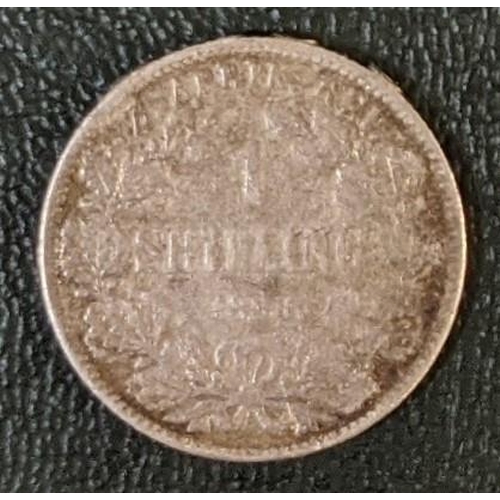 1217 - Coins; South African Republic; 1896 shilling which has been 