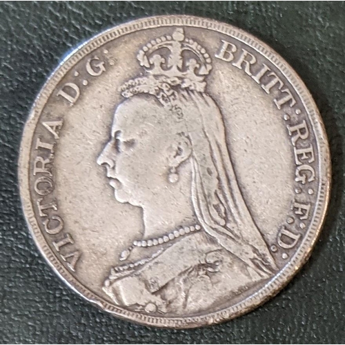 1191 - Coins; UK; 1890 crown, fine.