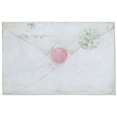 355 - Scottish Postal History; 1856 (31 May) cover Edinburgh to St. Andrews franked by Penny Red Star canc... 