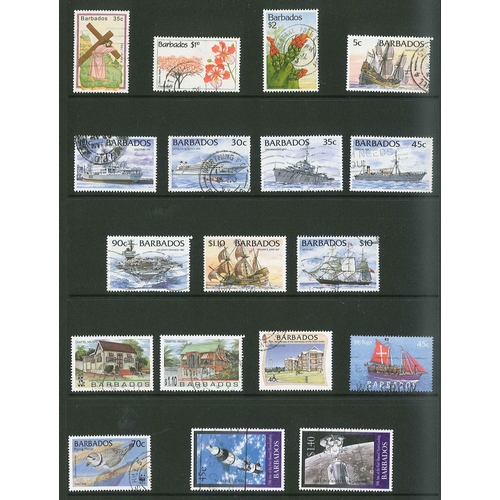 122 - Barbados; 1852-2004 mint and used collection on stockleaves, from a few Britannias (mixed quality), ... 